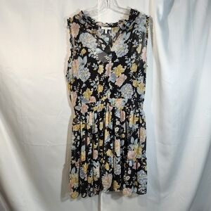 Maurices Black Floral Mini Dress